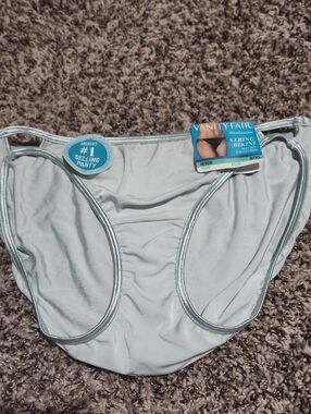 Vanity Fair Light Blue String Bikini Panty